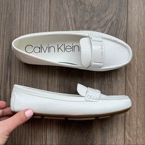 CALVIN Klein White Leather Loafers | 7 - Picture 4 of 8